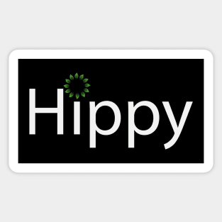 Hippy artistic text design Sticker